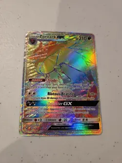 Zoroark GX 77/73 Shining Legends Rainbow Secret Rare Pokemon Card Near Mint NM - Image 1