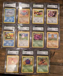 POKEMON Graded Card Lot 11 x Slabs Mixed CGC ALL Vintage Corrected Symbol French 636996769739 - Image 1