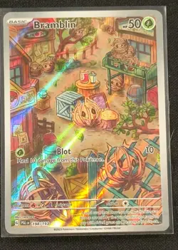 Pokemon TCG Bramblin Holo Card 198/193 Paldea Evolved NM Condition - Image 1