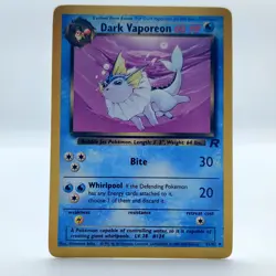 Pokemon TCG Karte - Dark Vaporeon 45/82 Team Rocket Englisch Dunkles Aquana - Image 1