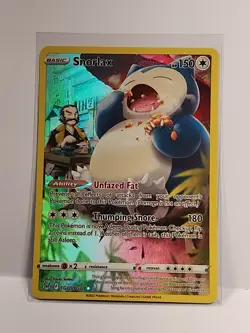 Pokemon TCG Snorlax Lost Origin Trainer Gallery Holo Ultra Rare Card TG10/TG30 - Image 2