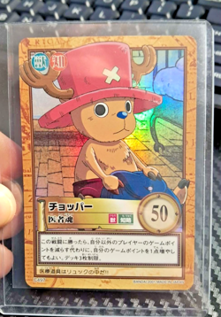 BANDAI One Piece Hyper Battle C497 CHOPPER HOLO FOIL SCARCE EARLY CARD VINATGE - Image 1