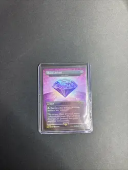 MTG Secret Lair Sonic the Hedgehog Chaos Emerald Lotus Petal Rainbow Foil Purple - Image 1