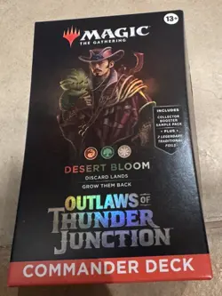 New and Sealed x 1 Outlaws of Thunder Junction: Commander Deck - Desert Bloom MT - Image 1