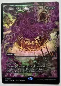Bloodline Bidding (Showcase Foil) 0385 (M) MTG Lorwyn Eclipsed (ECL) - Image 1