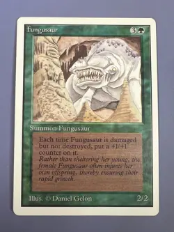 Magic the Gathering MTG Unlimited Fungusaur LP (Beta Bob) - Image 1