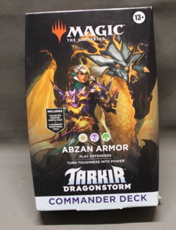 MAGIC THE GATHERING COMMANDER DECK ABZAN ARMOR TARKIR DRAGON STORM MINT c - Image 1