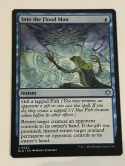 Into the Flood Maw MTG Magic the Gathering Bloomburrow BLB #52 NM - Image 1