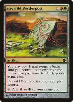 Firewild Borderpost LP Alara Reborn Multicolor Artifact Mtg Magic English - Image 1
