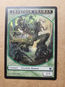 Treefolk Shaman - Token Modern Masters LP/NM MTG Magic Green BULK DISCOUNT - Image 1