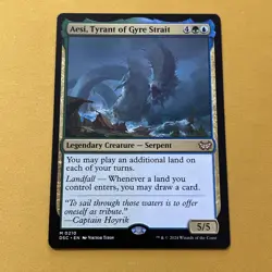 1x Aesi, Tyrant of Gyre Strait, Duskmourn Commander, Magic MTG NM - Image 1