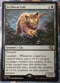 Scythecat Cub, Foundations Jumpstart, Regular, #24, MTG, MINT - Image 1