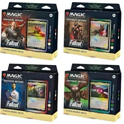 Magic: The Gathering Commander Deck - Set of 4 Fallout Decks Brand New Sealed - Image 1
