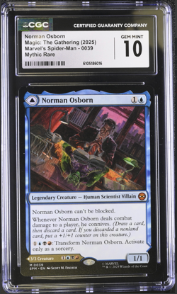 Norman Osborn M Marvel's Spider-Man 39 NM Normal MTG CGC 10 - Image 1