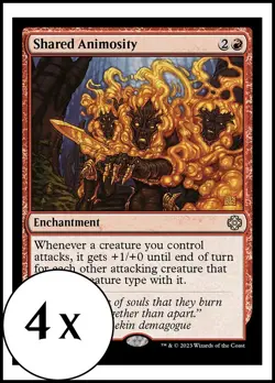 MTG - 4 x Shared Animosity - Playset of 4 - Lost Caverns of Ixalan - Image 1