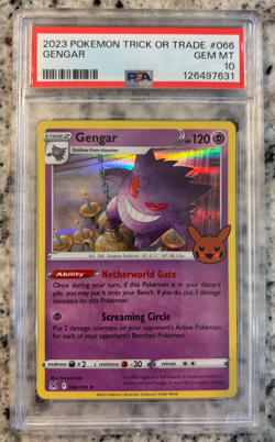 2023 POKEMON TRICK OR TRADE #066 GENGAR PSA 10 Gem Mint! 🔥 - Image 1