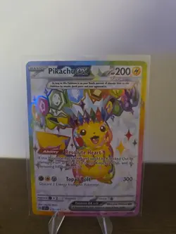 Pikachu EX Surging Sparks Pokemon Full Art Ultra Rare Card 219/191 - Image 2