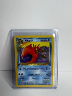 Pokemon TCG Kingler Fossil Set, 1st Edition Uncommon Card 38/62 Lightly Played#2 - Image 1