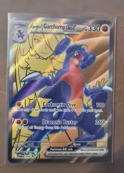 Pokemon S&V Destined Rivals Promo Cynthia's Garchomp EX 204 Black Star Promo - Image 1
