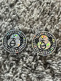 Lot Of 2 Vintage Japanese Pokemon Pocket Monsters Base Set Chansey Coins 1998 - Image 1