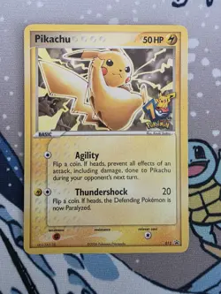 10th Anniversary Pikachu 012 LP JOURNEY ACROSS AMERICA Black Star Pokemon Promo! - Image 1