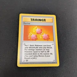 Pokemon TCG Trainer Revive Base Set 1st Edition Shadowless, Card 89/102 - Image 1