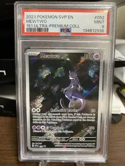 2023 POKEMON SVP EN-SV 151 ULTRA-PREMIUM COLLECTION PROMO #052 MEWTWO PSA 9 - Image 1
