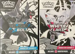 Pokemon Black Bolt & White Flare Booster Bundle IN HAND (Set Of 2) SEALED ✅📦 - Image 1