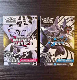 Pokemon New Factory sealed Black Bolt And White Flare Booster Bundle Set of 2 - Image 1