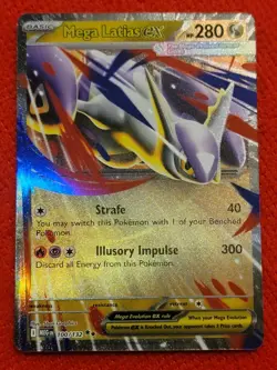 2025 Pokemon ME01: Mega Evolutions MEGA LATIAS EX 100/132 Double Rare Holo - Image 1