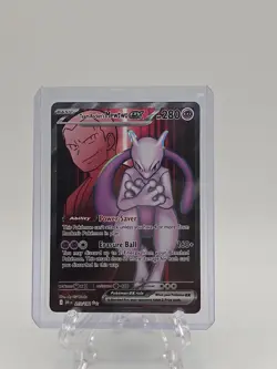 Pokemon TCG Team Rockets Mewtwo EX 213/182 Full Art Destined Rivals - Image 1
