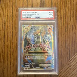 2016 Pokemon XY Evolutions Full Art M Charizard EX trading card, graded Mint 9 - Image 1