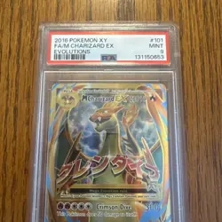 2016 Pokemon XY Evolutions Full Art M Charizard EX trading card, graded Mint 9 - Image 3