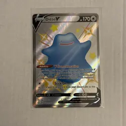 Pokemon TCG Ditto V SV118/SV122 Shining Fates Full Art Rare. Pk000780 - Image 1