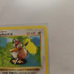 1999 First Edition Base Set Shadowless Farfetch’d Pokemon Card # 27/102 - Image 5