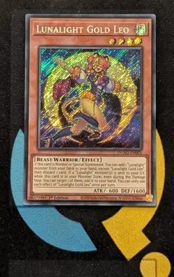 DUAD-EN005 Lunalight Gold Leo Secret Rare 1st Edition YuGiOh - Image 1