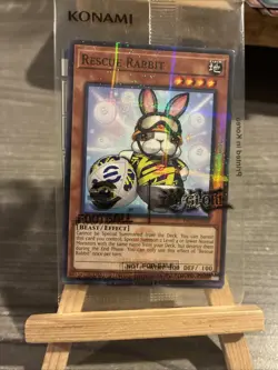 Carte Yugioh Rescue Rabbit & Neymar Jr 2025 eFootball Promo Sealed Pack - Image 2