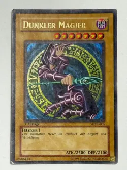 Yu-Gi-Oh! Dunkler Magier SDY-G005 1. Auflage Ultra Rare Deutsch - Image 1