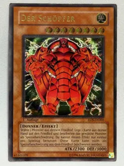 Yu-Gi-Oh! Der Schopfer RDS-DE005 Ultimate Rare 1. Auflage Deutsch - Image 3
