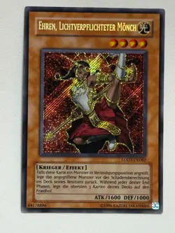 Yu-Gi-Oh! Ehren, Lichtverpflichteter Monch LODT-DE082 Secret Rare OG Print - Image 1