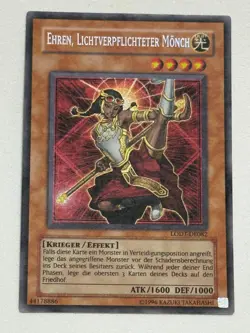 Yu-Gi-Oh! Ehren, Lichtverpflichteter Monch LODT-DE082 Secret Rare OG Print - Image 4
