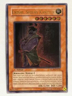 Yu-Gi-Oh! Enishi, Shiens Kanzler GLAS-DE032 Ultimate Rare 1. Auflage Deutsch - Image 3