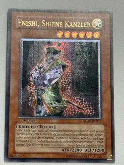 Yu-Gi-Oh! Enishi, Shiens Kanzler GLAS-DE032 Ultimate Rare 1. Auflage Deutsch - Image 4