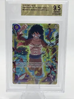 Mint Monkey.D.Luffy SEC OP09-119 One Piece - Emperors in the New World - BGS 9.5 - Image 1