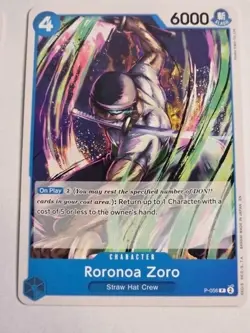 Roronoa Zoro - NON-FOIL P-056 - Learn together Nami Deck - One Piece NM - Image 1