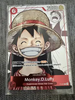 Monkey D Luffy P-001 Promo 25th Anniversary Alt Art One Piece TCG English - Image 1