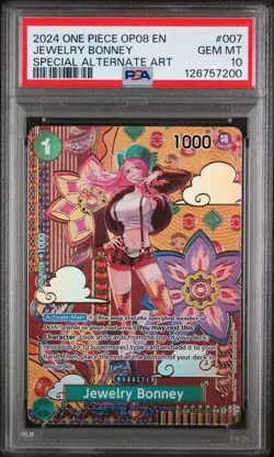 Jewelry Bonney (SP) ST02-007 One Piece Two Legends Foil PSA 10 English 2024 - Image 1