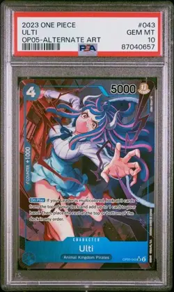 One Piece - Ulti - SR Alternate Art - OP05-043 - PSA 10 - Image 1