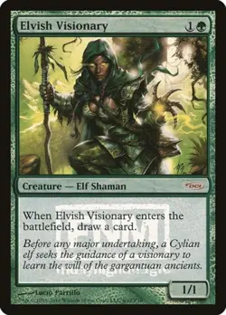 Elvish Visionary -Foil Medium Play MTG Promos: FNM - Image 1