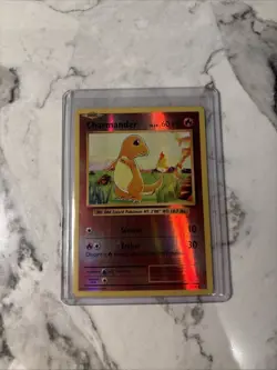 Pokemon TCG Charmander Evolutions Reverse Holo Card 9/108 Common - Image 1